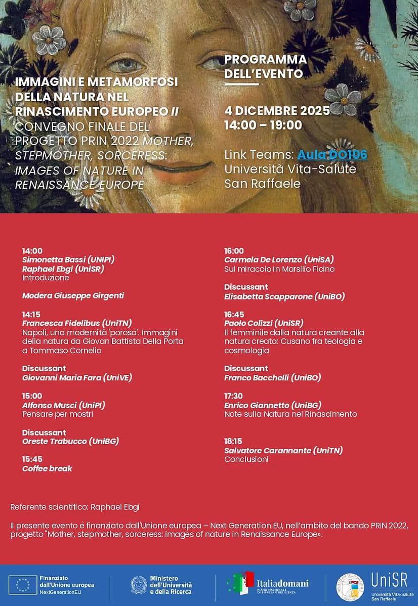 Locandina evento del 4 dicembre 2025