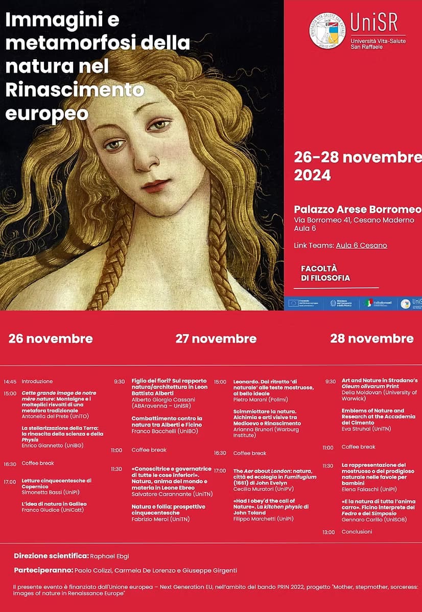 Locandina evento del 26-28 novembre 2024