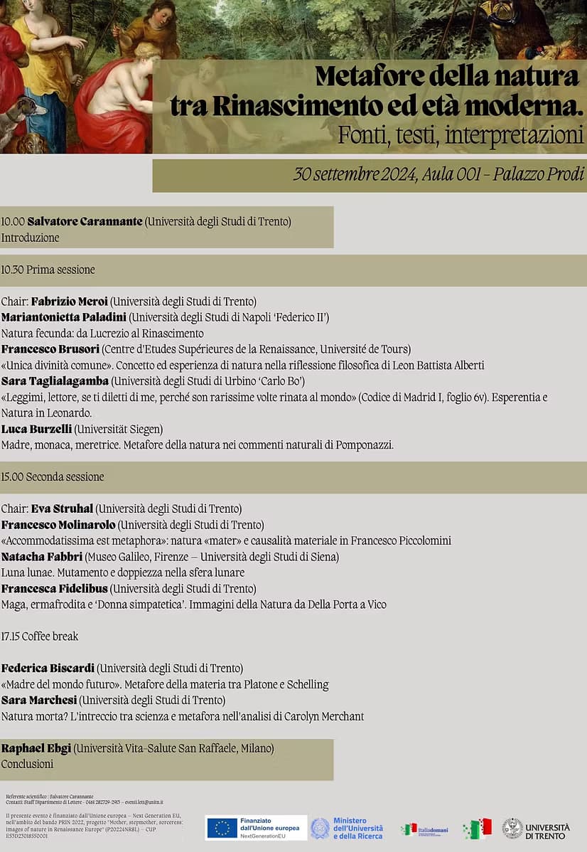 Locandina evento del 30 settembre 2024